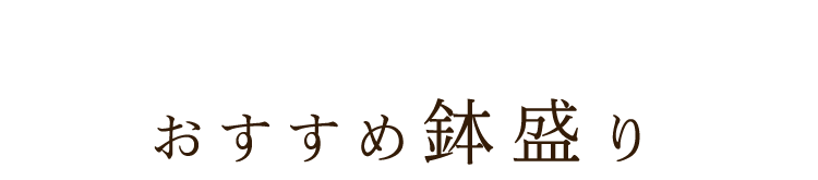 おすすめ鉢盛り